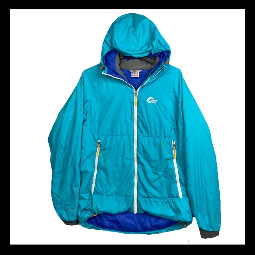 Lowe‎ Alpine PERTEX Endurance Jacket Coat Women’s Large Blue Soft Shell Hood